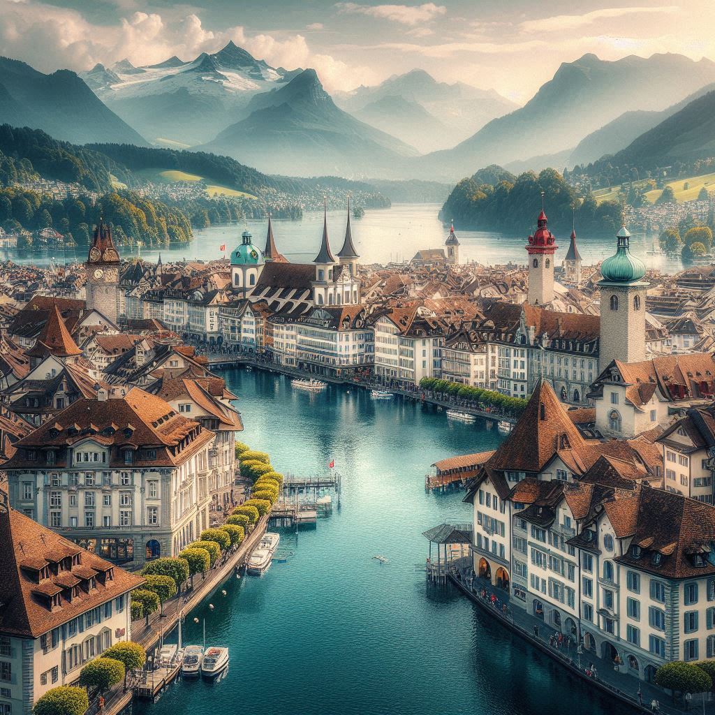 Luzern und der Vierwaldstättersee – Schweizer Postkartenidylle
